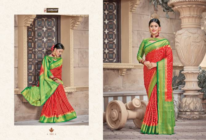Sangam Madhubani Silk Latest Fancy Festive Wear Designer Silk Sarees Collection